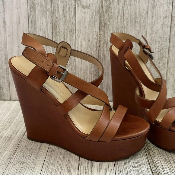 VERA WANG Leather Slingback Sandals Women’s size 7 - Picture 3 of 10